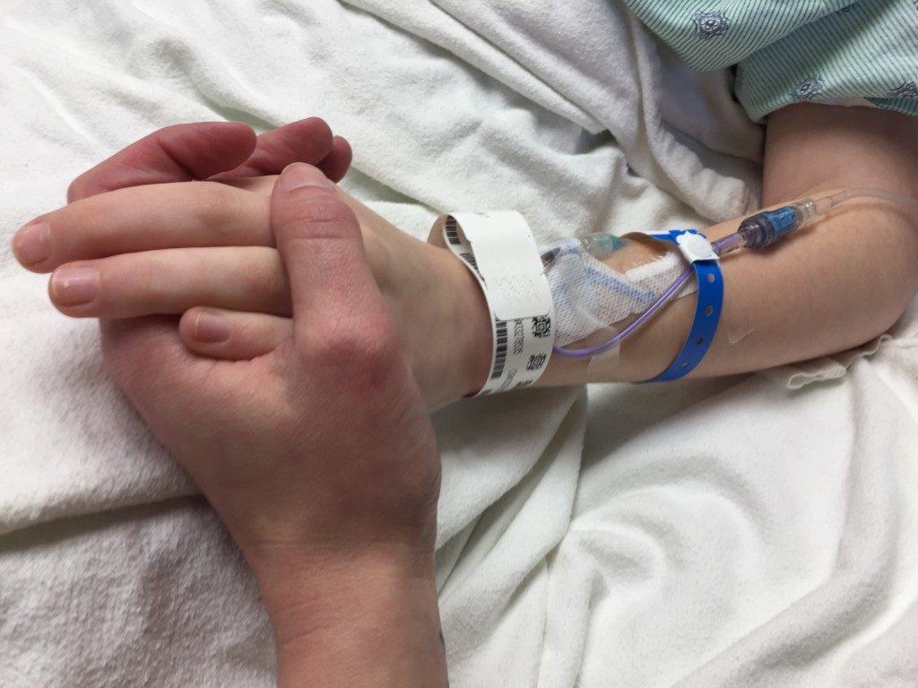 injured child