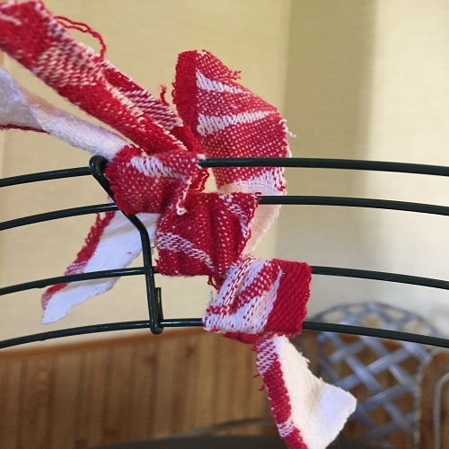 DIY Christmas Rag Wreath