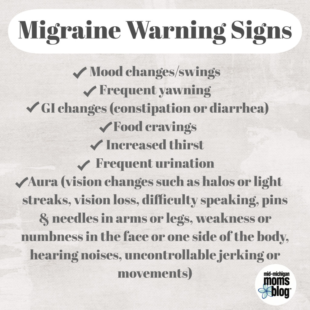 migraine warning signs