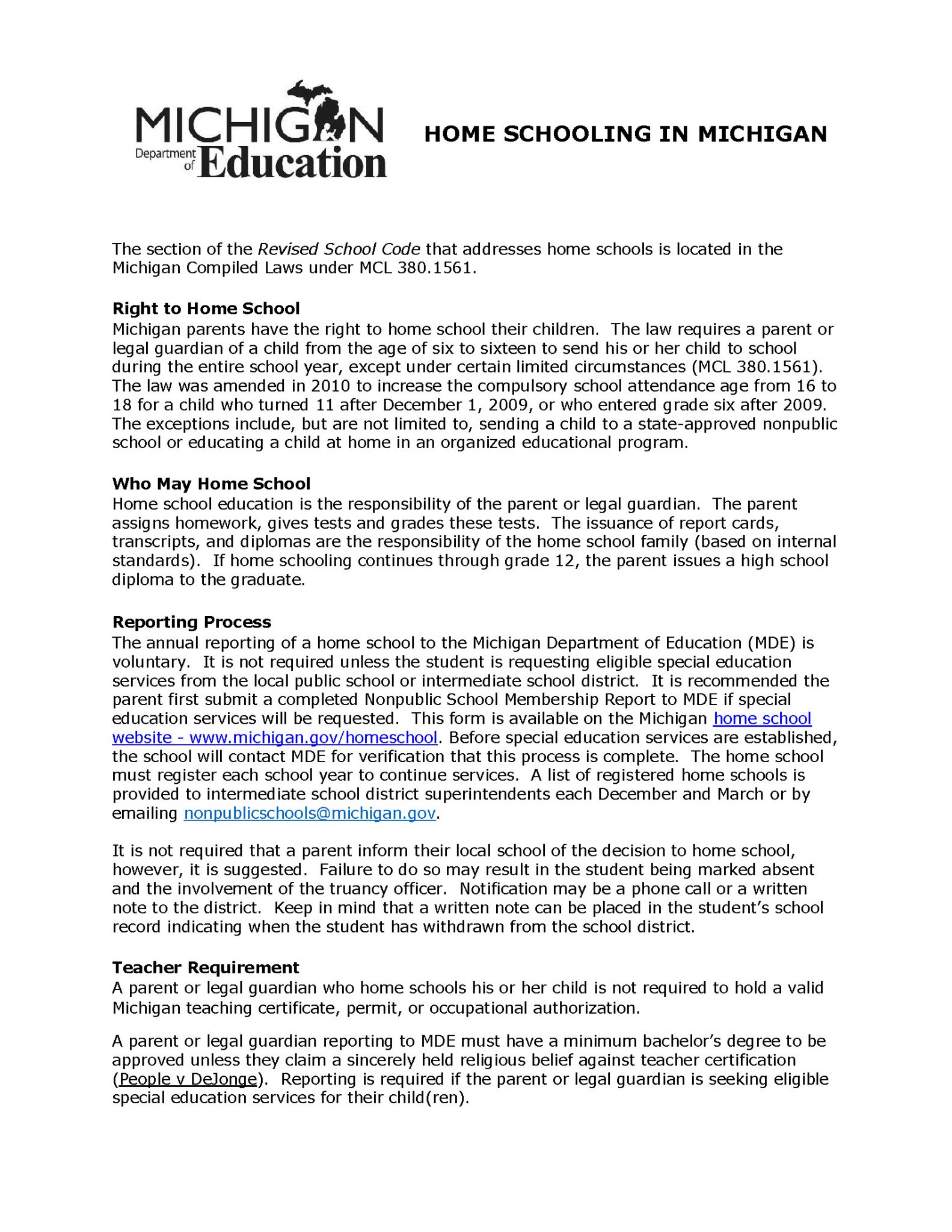 MidMichigan Moms Guide to Homeschooling Guide to Homeschool