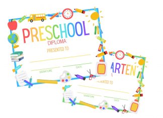 Preschool + Kindergarten Graduation Diplomas From Mid-Michigan Moms