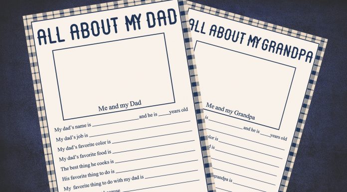 Father’s Day Interview Questionnaire – To Ask Dads and Grandpas! fathers