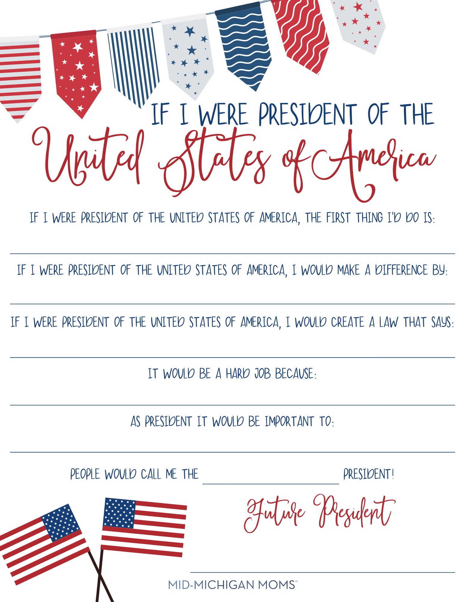 free inauguration printable