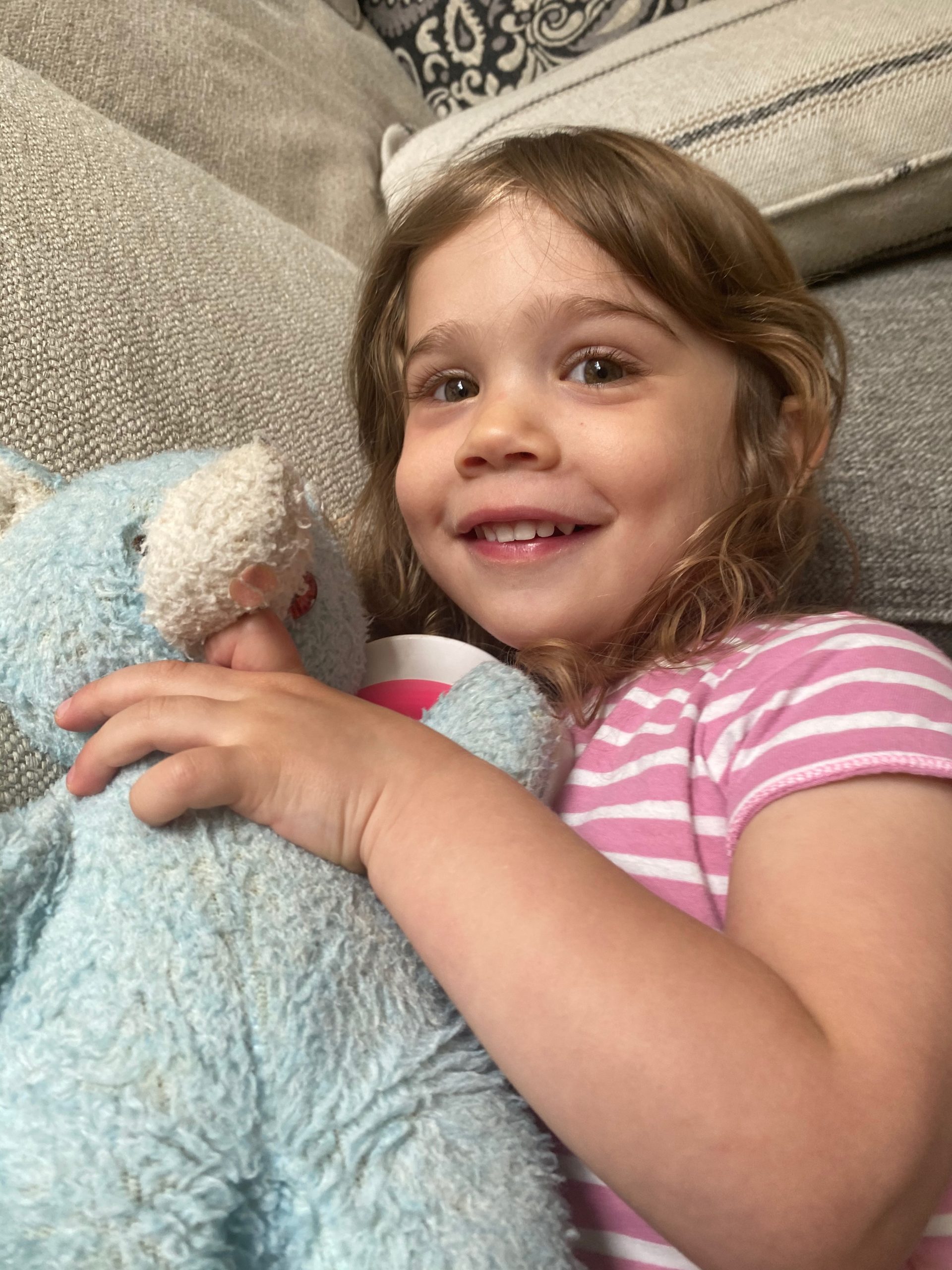 Ella and Blue the Bear