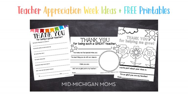 Teacher Appreciation Week Ideas + FREE Printables
