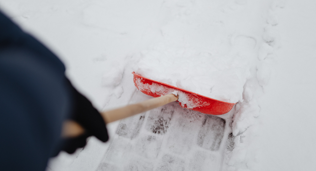 shoveling snow